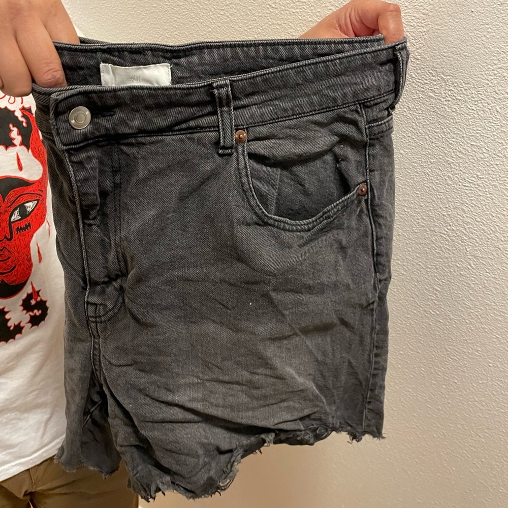 H&M Charcoal Jean Shorts for Women